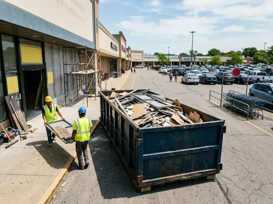 retail-store-renovation-debris-003 — frequently asked questions, Roll-off Dumpster Rentals in Le Roy, IL